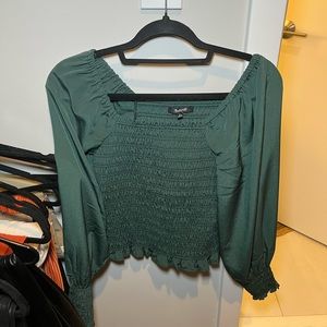 Madewell green top. Size small. Never worn. Tags still on it